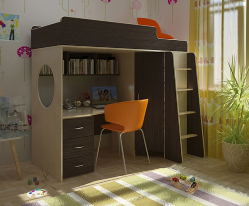 Детская кровать чердак