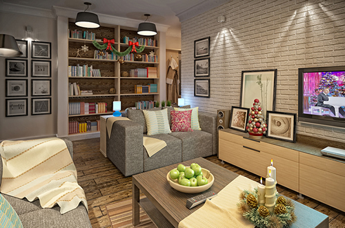 Декоративный кирпич в отделке помещения