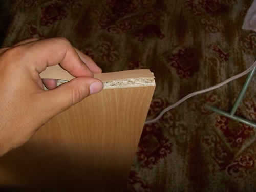 Делаем обработку торца лентой