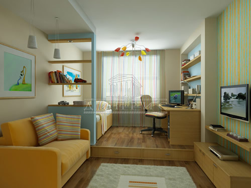 dizajn-odnokomnatnoy-kvartiri