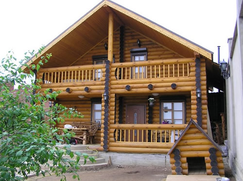 Дома из оцилиндрованного бревна