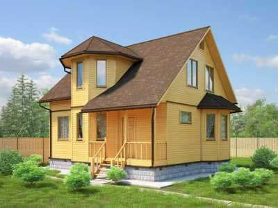 Дом с мансардой