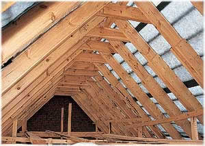 каркас двускатной крыши