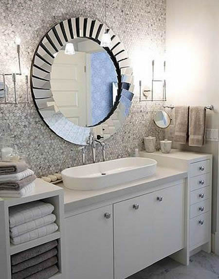 Элементы отделки зеркальной мозаикой