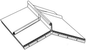 фальцевая кровля из оцинковки