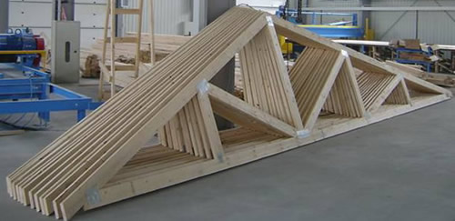 фермы стропильные деревянные