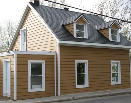 Фото фасада из винилового сайдинга