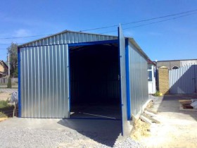 крыша гаража из профнастила