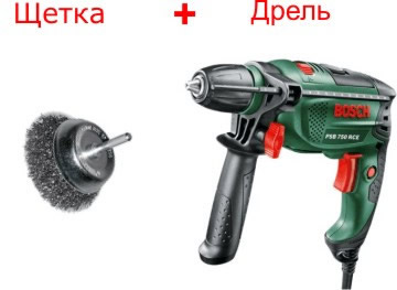 Можно очистить шиферную крышу при помощи дрели с щеткой