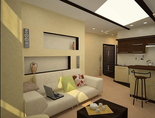 интерьер квартиры студии