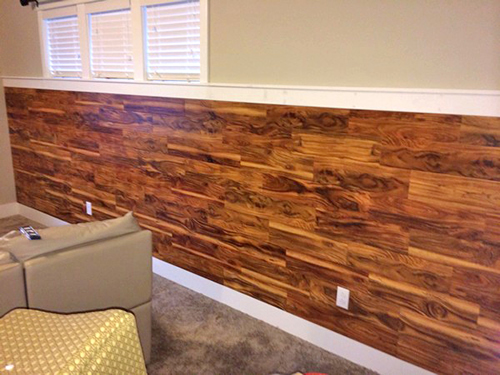 Клеевой ламинат в интерьере