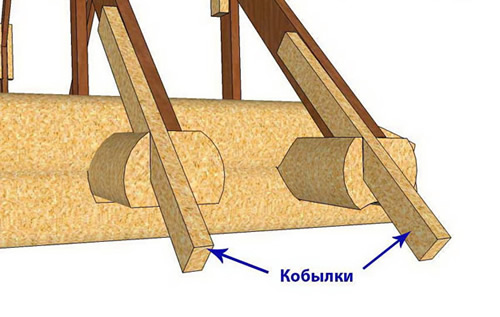 Как удлинить стропила с помощью кобылок