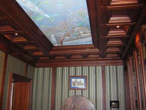 Комбинированный потолок с подсветкой