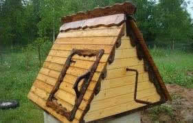 вариант крыши для колодца