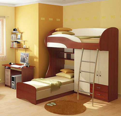 Кровать чердак в интерьере