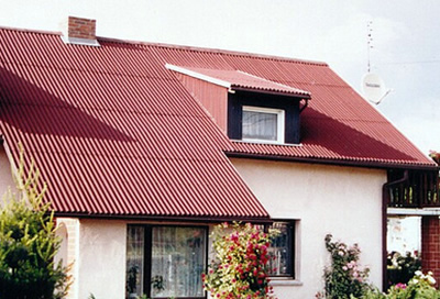 Крыша из ондулина