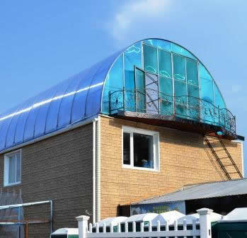 Кровля из поликарбоната