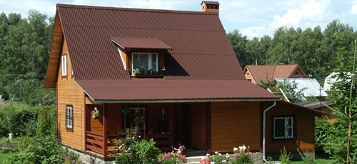 Крыша из ондулина