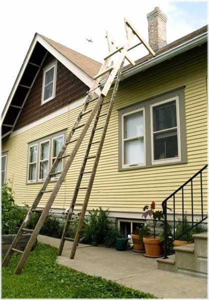 вариант устройства лестницы