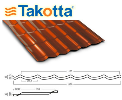 Достоинства металлочерепицы Такотта