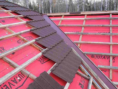 Укладка черепицы Розер