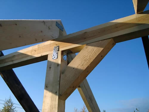 монтаж стропил 