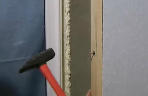 Монтаж обрешетки дюбель – гвоздями