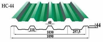Профнастил марки НС-44