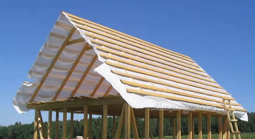 Обрешетка бани