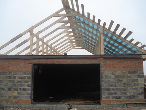 Обрешетка крыши гаража