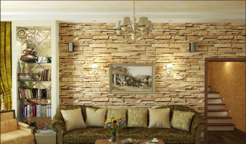 Оформление интерьера при помощи декоративного камня