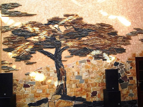 Оформление помещения при помощи данного материала