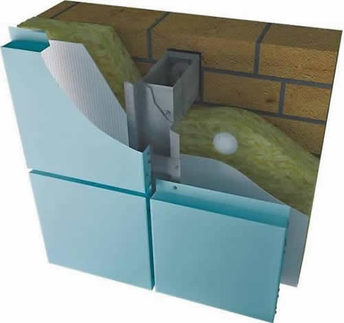 Схему утеплённого вентилируемого фасада