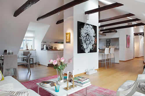 Дизайн отделки мансарды