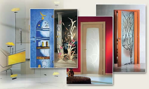 Варианты отделки межкомнатных дверей