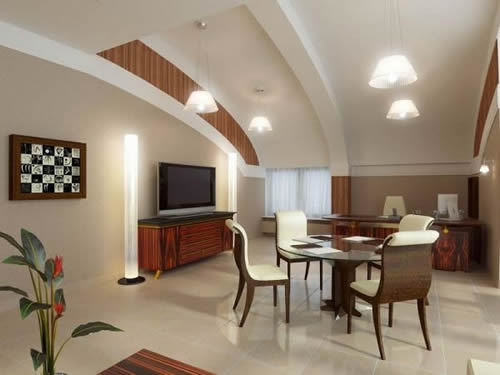 Уютный офис под арочной крышей