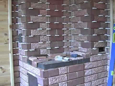 Терракотовая плитка в работе с гипсокартонными квадратиками