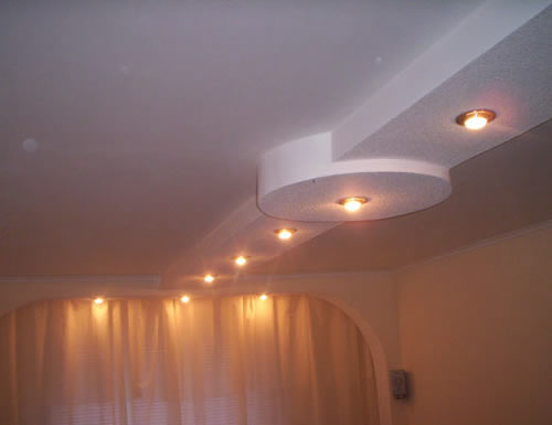 Применение гипсокартона в отделке потолка