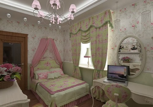 Отделка спальни в стиле прованс
