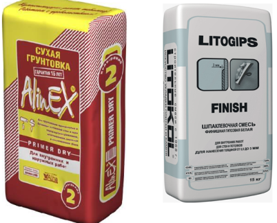 Смеси для шпаклёвки и грунтования
