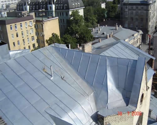 Кровля из оцинкованной стали