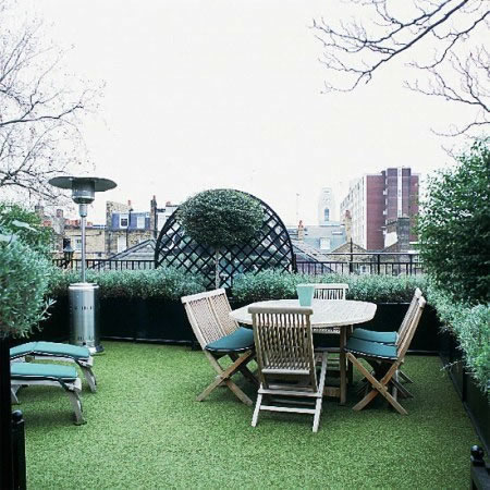 Площадка для отдыха на крыше