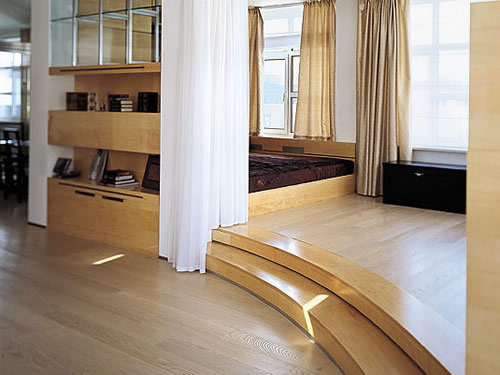 Подиум в однокомнатной квартире