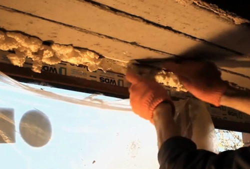 Подрез пены – делаем паз