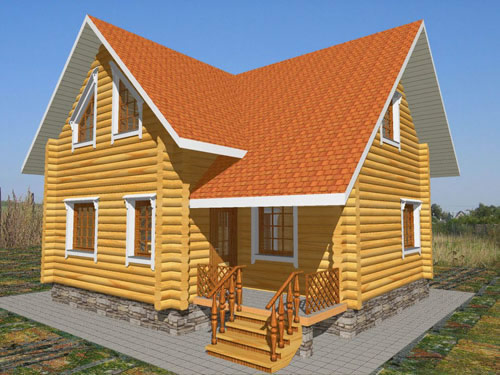 Проект дома из калиброванного бревна