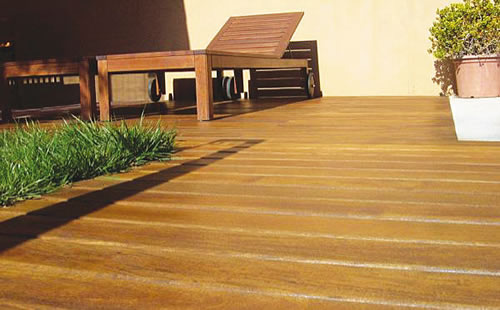 Пол на крыше из террасной доски