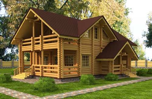 Проект коттеджа из калиброванного бревна