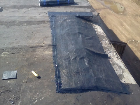 Ремонт, путем наложения латок