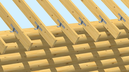 Скользящая опора для стропил