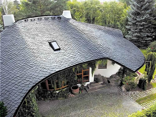 Крыша из сланцевого шифера